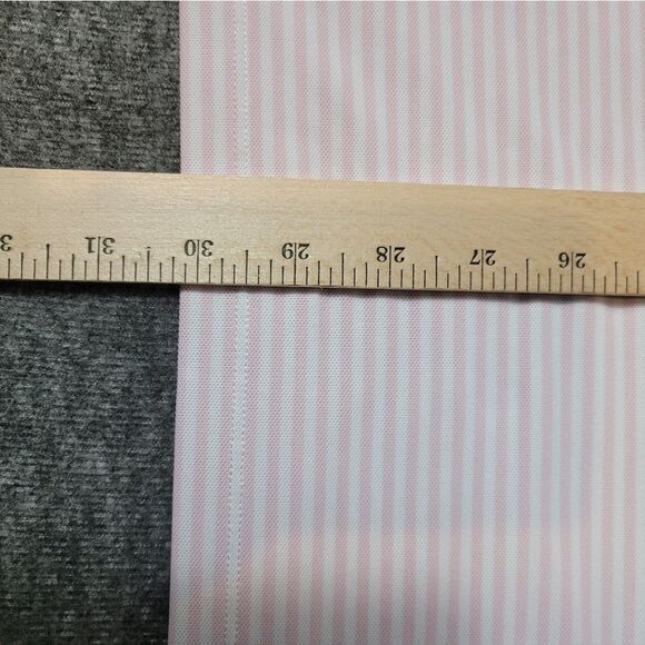 G/FORE Feeder Stripe Modern Spread Tech Pique Polo Mens XL Blush Pink - Picture 13 of 13